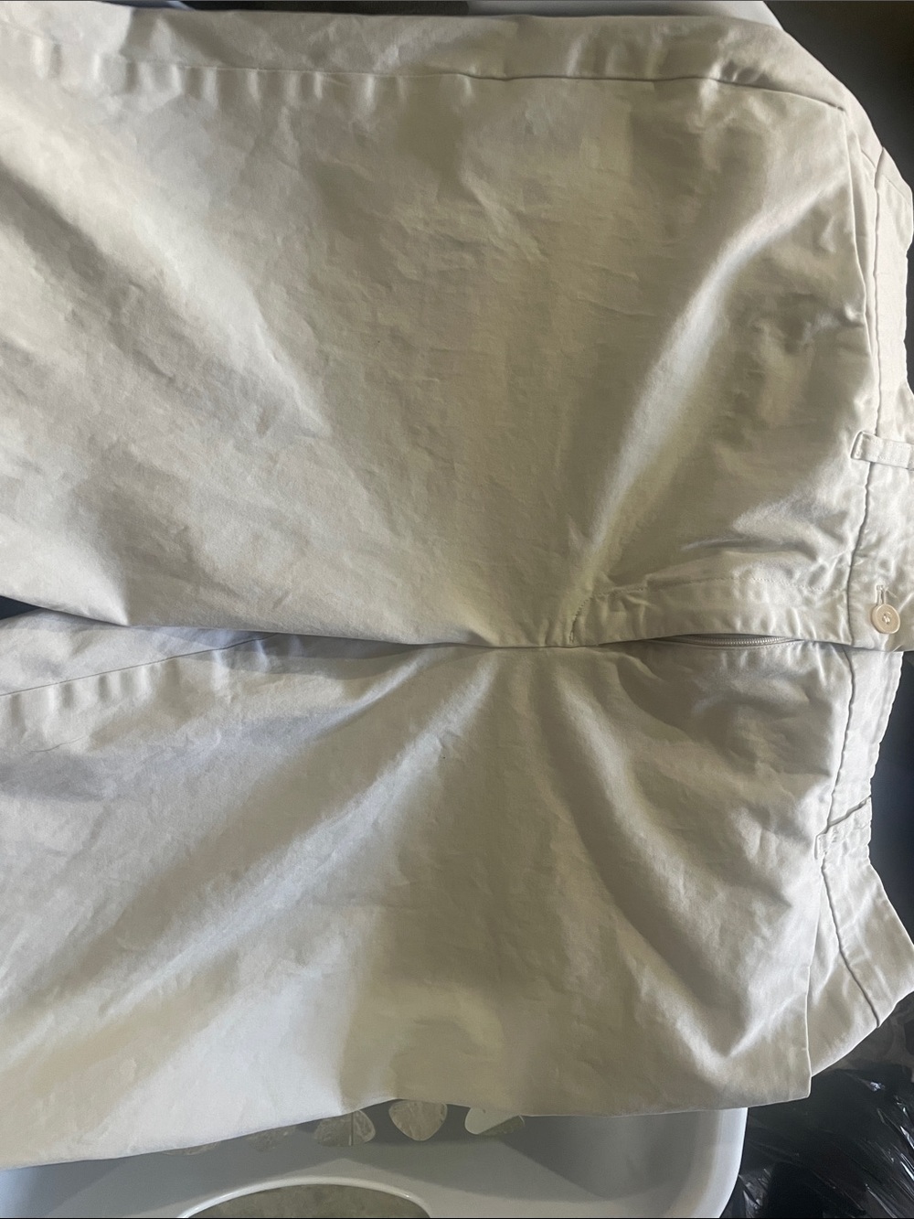 Jones New York Light Cream Straight-Leg Trousers